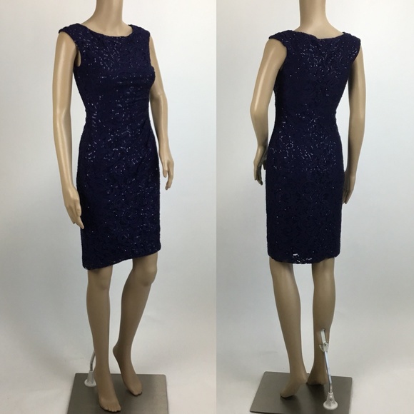 ralph lauren navy dress